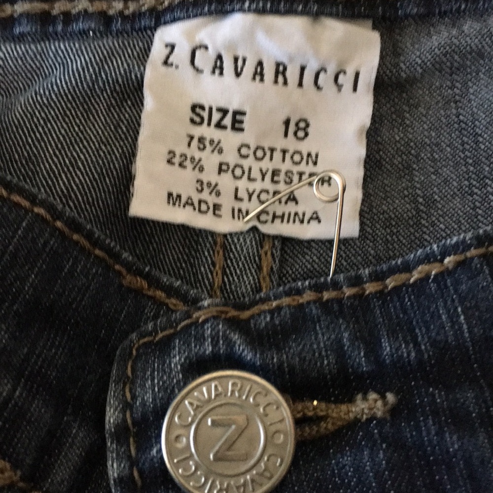 Z. Cavaricci Faded Blue Jean Skirt - Picture 7 of 8